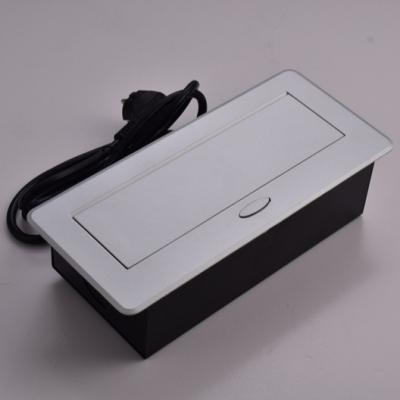 China Easy Installation Table Pop Up Electrical Power Socket With 1.5M Wires And 4 Plugs Pop Up Desk Power Socket for sale