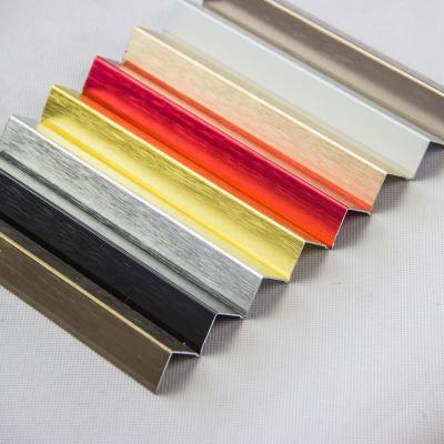 China U Shape Aluminum Extrusion Profiles Tile Corner Trim Accessories ZJ247 for sale