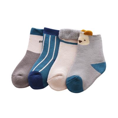 China New Kids Anti-skid Popular Style Cute Baby Socks Breathable Pure Cotton Baby Socks for sale