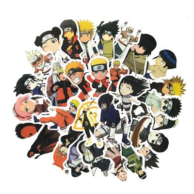 China Suitable for soft surfaces 50 PCS Naruto Stickers Laptop Anime Skateboard Luggage Graffiti Stickers Pack Japanese Waterproof Sticker Animation Kid Toys for sale