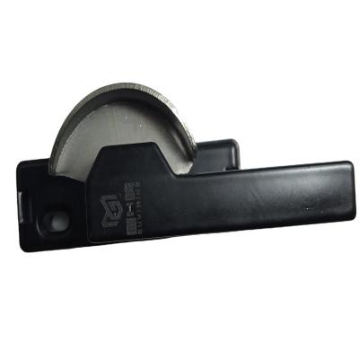 China Modern Whole sale Pull Security Door Handles with Roses Stainless Steel 304 Black Window Glass Building Wooden Style for sale