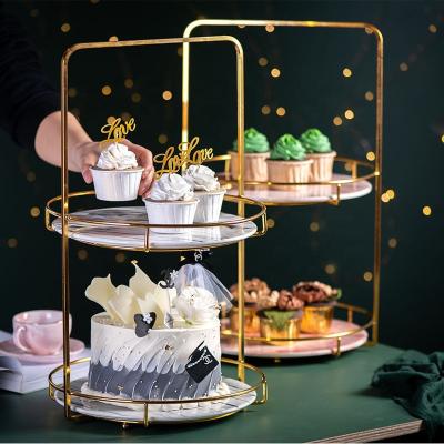 China Luxurious Beijing Style Disposable Cake Stand New 60cm Tall Around Crystal Wedding Cake Stand For Acrylic Wedding Tea Party Dessert Stand for sale