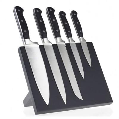 China Viable Hot Sale 6pcs Germany Professional Chef Knife Set With Magnetic Knife Block for sale