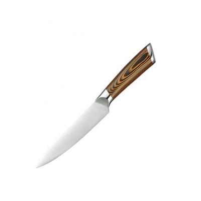 China High Quality Serving Kitchen Stocked 5 Inch Knife Fruit Chopper Knife With Pakka Wood for sale