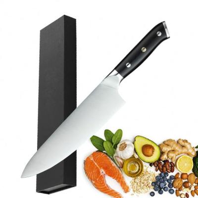 China Germany 1.4116 steel and stocked high quality G10 handle 8 inch chef knife with gift box hotel knife for sale