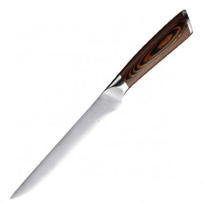 China Stocked Wholesale Premium Quality 6 Inch Stainless Steel Butcher Knife Fish Knife With Gift Box for sale