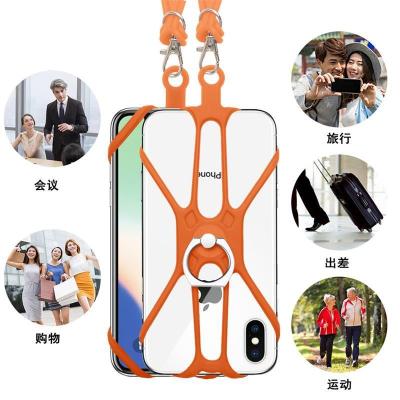 China Cell Phone Shockproof Applicable toFor Certificate Apple Samsung Silicagel Cord Mobile Phone Sleeve Shell Shockproof Portable Cord for sale