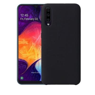 China Anti-fall Best Selling Soft Logo Liquid Silicone Phone Case For Samsung Galaxy A50 Silicone Case for sale