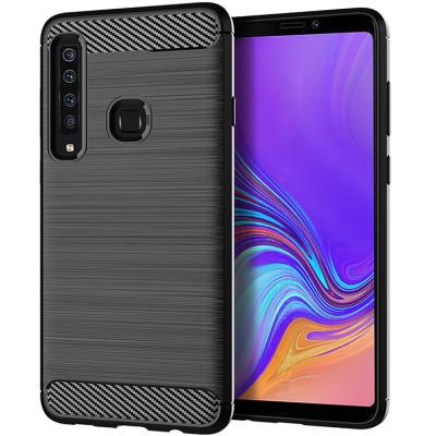 China Stylish Anti-dust Carbon Fiber Design Tpu Case Bumper For Galaxy A9s, Solid Case Phone For Galaxy, Phone Case For Samsung for sale