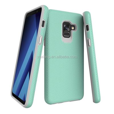 China New Product Shockproof Mobile Phone TPU Net PC Back Cover Hybrid Phone Case For Samsung Galaxy A8 2018 Cover for sale