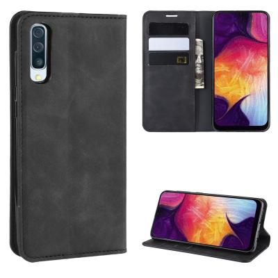 China With Card Slot Wallet PU Leather Phone Case For Samsung Galaxy A50, Soft TPU Credit Card Holder Cases For Samsung Galaxy A50 for sale