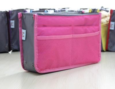 China New Arrival Outdoor Organizer Bag Two Zipper Multifunctional Nylon Cosmetic Bag Organizer Travel Orgnaizer Bag for sale