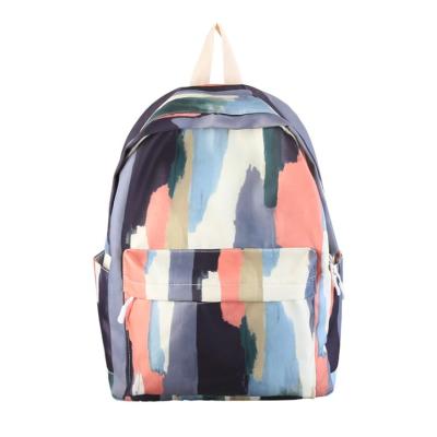 China Factory Stock Fashion Link Dye Waterproof School Student Bag Backpack Travel Backpack for sale