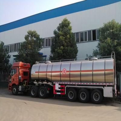 China Brand New 3 Axle 40000L Fuel Tank Trailer Truck Semi Trailer With Wholesale Price for sale