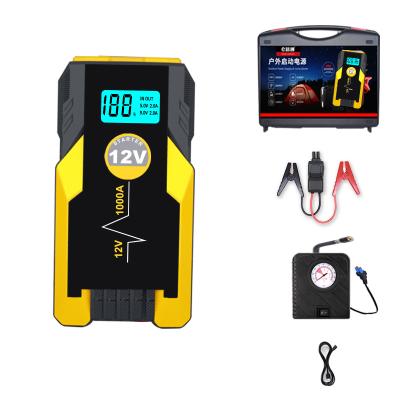 China Portable Car Battery Start 12v Jump Starter for 16800mAh Rechargeable Batteries Power Bank Truck Battery Car Jump Starter Multifunctional Power for sale