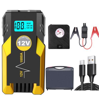 China Multifunctional Car Jump Starter 12v 16800mAh Portable Car Battery Jump Starter Truck Battery Car Jump Starter Power with Flash Light for sale