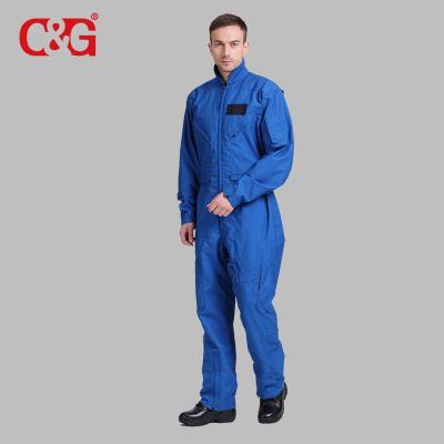 China Permanent Protection Men's Nomex Blue Pilot Flight Suit for sale