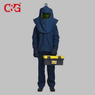 China Level 4 Electric Current Safety Arc Flash Protective Suit 67cal Flash Kit for sale