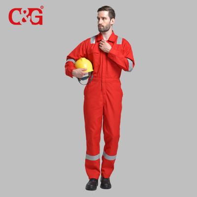 China Safety Clothing Uniforms Workwear Overalls Nomex Fire Resistant Fire Resistant Coveralls for sale