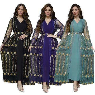 China Luxury Islamic Women Modest Kaftan Dress Muslim Dresses Comfortable and Leisure Clothing for Women for sale