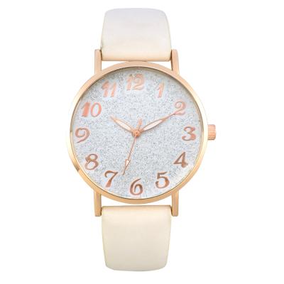 China Day/Date Brand Women Watch Leather Strap Wrist Watch White Lady Watch Oem Custom for sale