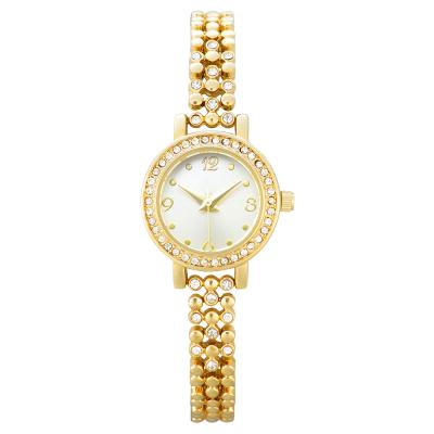 China Simple Custom Elegant Women's Day/Date Fashion Wrist Watch Alloy Band Luxury Women Watch Custom Logo for sale