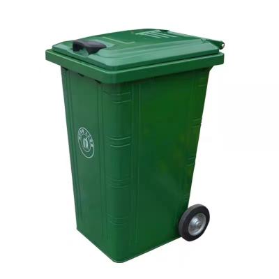 China 240 Liter Public Street Sustainable Waste Bin Outdoor Plastic Bin Matching Waste Bin Wheelie Bin for sale