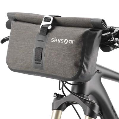 China Waterproof Polyester Rolltop 6l Mountain Road TPU Bike Accessories Bike Dry Front Handlebar Tool Bag For Phone for sale