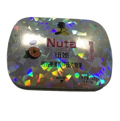 China Mini Food Grade Oval Candy Tin Container Mint Tins Bulk mit innerem Plastikfach zu verkaufen