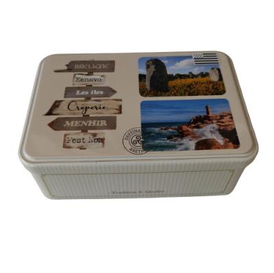 China Weinlese-dekorativer Keks-Tin Can Box Medium Rectangular-Nahrungsmittelgrad zu verkaufen