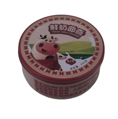 Cina Grande biscotto rotondo Tin Jar Food Tin Container 155*60mm per il regalo e la festa in vendita