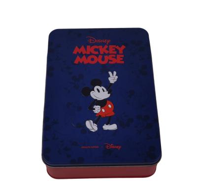 China Disney bestätigte rechteckiges Drucken Metallkaffee-Tin Box With Lid Offsets CMYK zu verkaufen