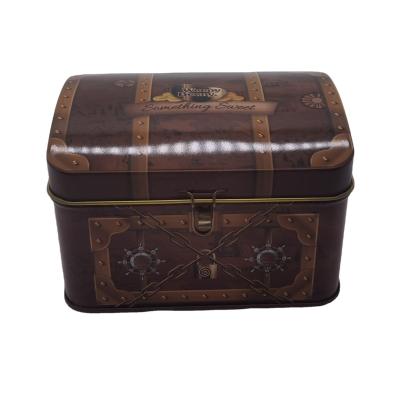 China Schmuck-Speicher kundenspezifisches Tin Can Small Treasure Chest Tin Box Candies Gifts Packaging zu verkaufen