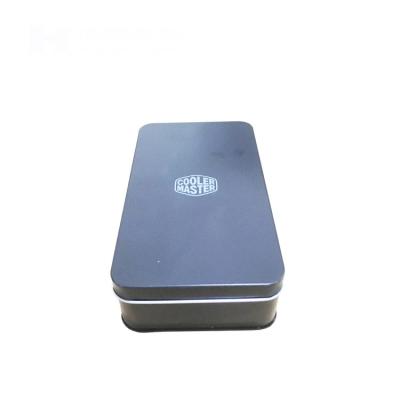 China Food Grade Rectangular Hinged Tin Containers Metal Tin Box Packaging China Supplier for sale