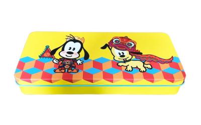 Chine Rétro boîte de Tin Pencil Case Gift Tin de rectangle empaquetant l'ODM d'OEM à vendre