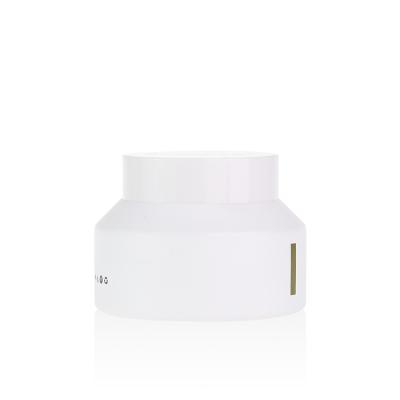 China Skin Care Cosmetic Packaging 20g 30g 50g 100g White Luxury Candle Jar With Plastic Lid for sale