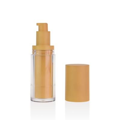 China 15ml 30ml 50ml 100ml Personal Care Skin Care Gold Acrylic Double Wall Bottle Packaging Pump Bottle Luxury Plastic for sale