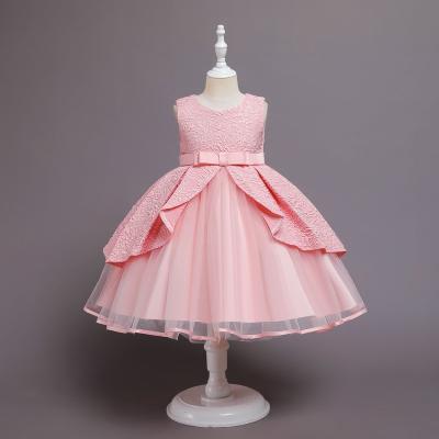 China MENGQIAI 2021 New Princess Dress Children's Little Girl Breathable Sleeveless Dress JMT02 for sale