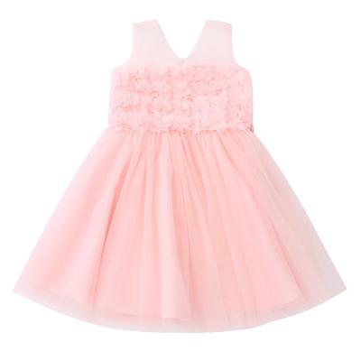 China Washable Sleeveless Flower Girls Birthday Dress Vest Party Wear Party Dress Kids Puffy Dresses for sale