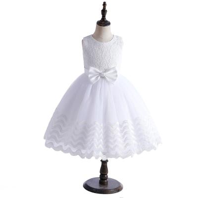 China MENGQIAI 2021 New Breathable Kid Girl Wedding Dress Child Sweet Princess Dress MQA9002 for sale