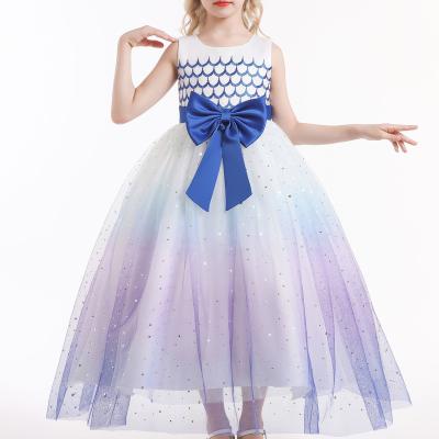 China MENGQIAI Little Girl Breathable 2021 New Long Dress Princess Puffy Skirt MQA9021 for sale