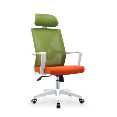 China Wholesale Mesh Office Furniture Comfortable High Adjustable Back Nylon Low (Height) Colorful Office Chair With Fixed Armrest for sale