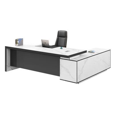 China Modern High End Modern Manager L Shape Style Computer Workstation Desk for sale