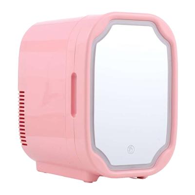 China New Design Compressor Mini Home Small Car Skin Care Makeup Refrigerator 6l Portable Custom Beauty Fridge For Cosmetic for sale