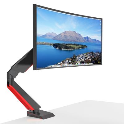 China Home Office 32 Inch Electronic Competitive Wooden / Metal Monitor Computer Game Display Arm Mounts With RGB Lights for sale