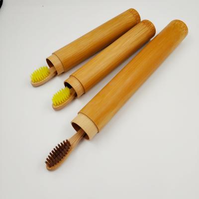 China Amazon Reusable Hot Selling Natural Biodegradable Bamboo Toothbrush with Customized Logo for sale