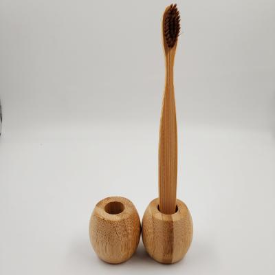 China Amazon Free Sample Hot Selling Reusable Bamboo Toothbrush Holder With Logo for sale