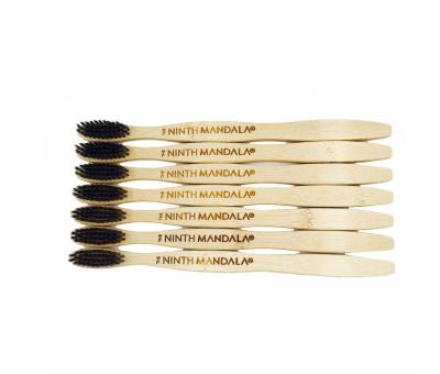 China wholesale price custom logo private label home biodegradable natural degradable bamboo toothbrush set for sale