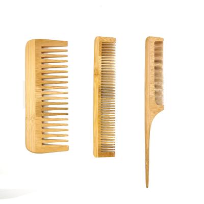 China 100% waterproof plastic free bamboo comb with logo for sale