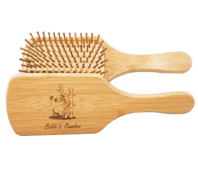 China Amazon Best Quality Hot Selling Scalp Comb Waterproof Hair Brush Long Hairbrush Custom Natural Bamboo Wave Detangling Hair Brush for sale